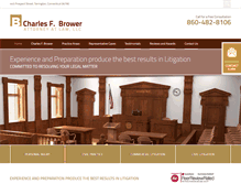 Tablet Screenshot of brower-law.com